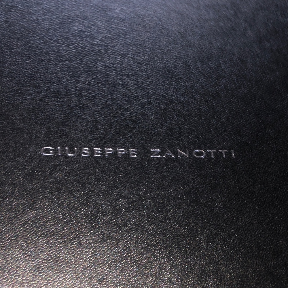 Giuseppe Zanotti Black Embossed Leather Cover